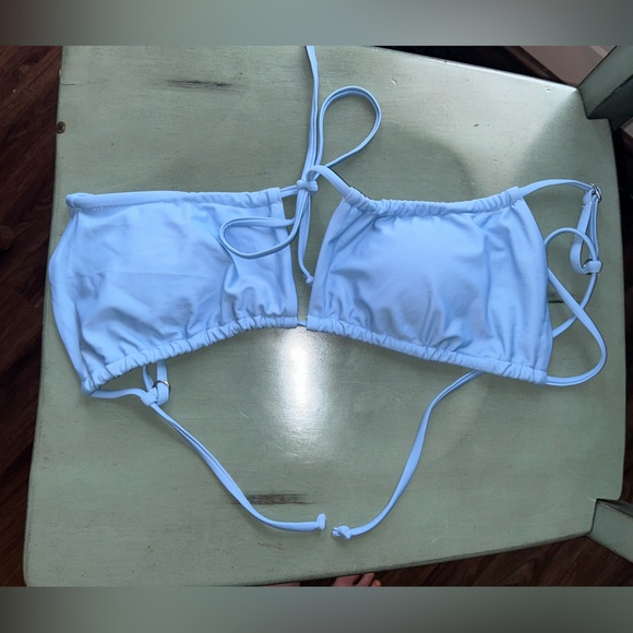 Princess Polly Bikini Top Light Blue Sz 4 - Picture 5 of 6